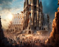Privat fotoshoot ved Sagrada Familia i Barcelona